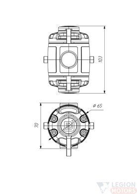 Монтажна система BORIKA FASTen FMr225 чорна d 22/25 мм для кріплення аксесуарів на трубах та поручнях