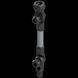 Замок для аксесуарів BORIKA FASTen FEx220 чорно-сірий з подовжувачем L-205 мм (01.01.020.01.04)